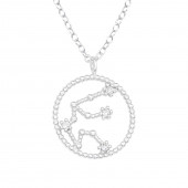 Lantisor argint cu pandantiv constelatie Varsator cu zirconii DiAmanti DIA38854